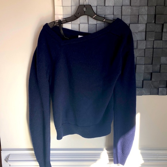 Helmut Lang Asymmetric Neckline Sweater - Picture 1 of 9